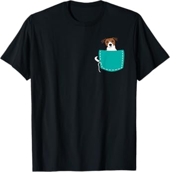 Jack Russell Dog In A Pocket - Dog Owner Animal Whisperer T-Shirt for Men Women Girls Kids
