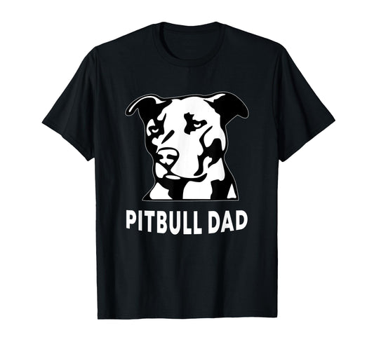 Mens Proud Pitbull Dad Men's Pit Bull Dog Shirt T-Shirt