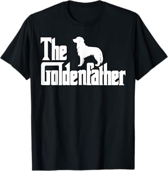 The GoldenFather Funny Golden Retriever Dad Shirt Men Gifts T-Shirt