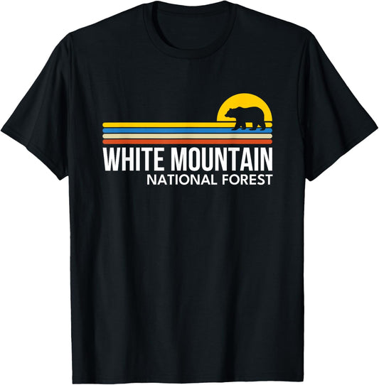 White Mountain National Forest Vintage Retro Souvenirs Bear T-Shirt