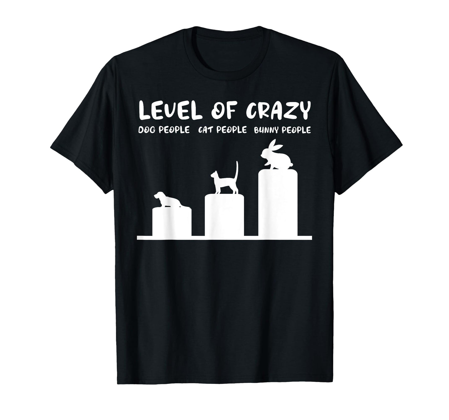 Level Of Crazy Bunny Funny Rabbit T-Shirt