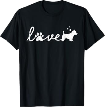 West Highland White Terrier Westie Mom Dad Dog Love Pet T-Shirt