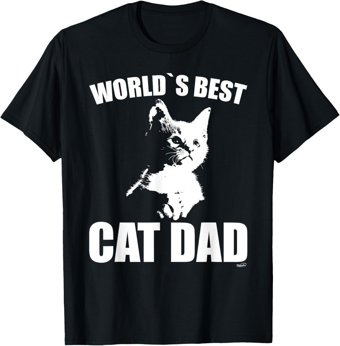 funny WORLD`S BEST CAT DAD KITTEN SHIRT T-Shirt