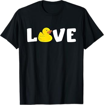 Rubber Duck Cute Duckie Yellow Rubber Ducks Rubber Duck Love T-Shirt