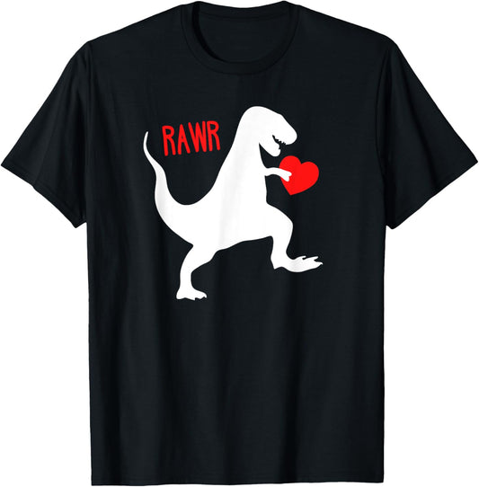 Joyouse Urban Style Dinosaur Valentine's Day T-Shirt