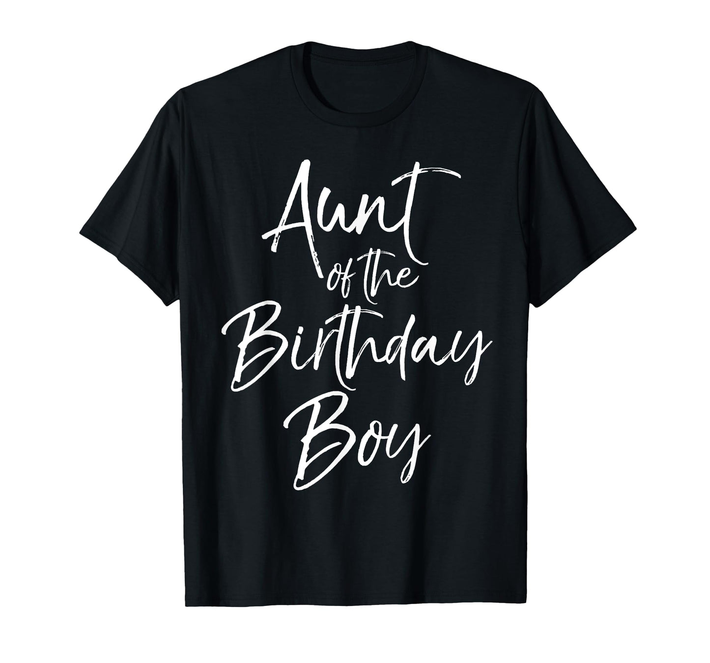 Aunt of the Birthday Boy Shirt for Women Auntie Party Tee T-Shirt