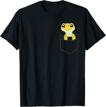 Leopard Gecko In The Pocket Cute Pocket Leopard Gecko T-Shirt