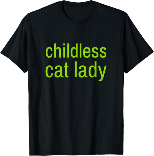 Childless Cat Lady Funny Vote 2024 Madam President Brat T-Shirt