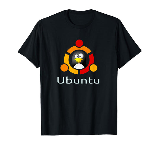 Ubuntu Linux Os T-Shirt funny Tux Penguin Tee-Shirt T-Shirt