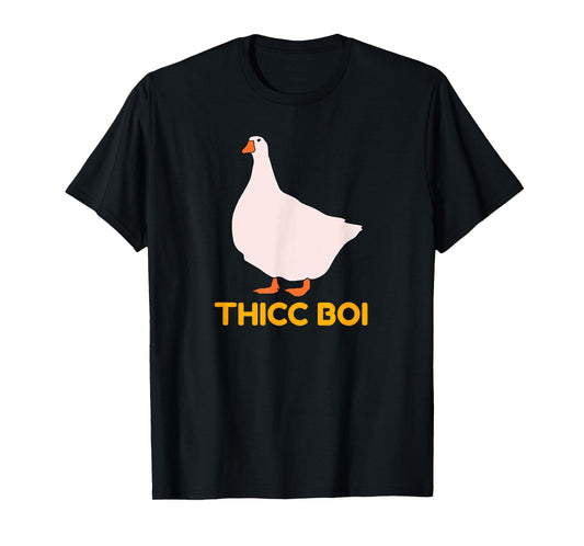 Funny Chunky Animal Chonky Goose Thicc Boi T-Shirt