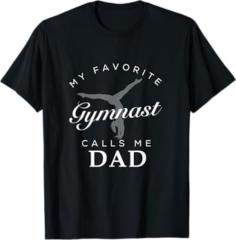 Mens Gymnastics Dad and Daughter Shirt for Men Birth Day T-Shirt