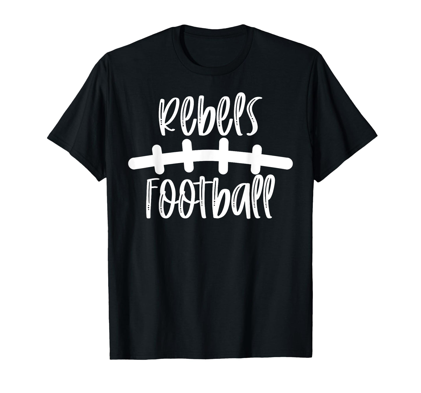 Rebels Football School Spirit Team Mascot Game Night T-Shirt