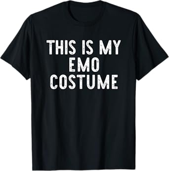 This Is My Emo Halloween Costume Simple Funny Last Minute T-Shirt