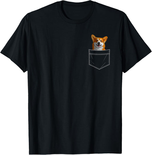 Cute Corgi Art For Men Women Kids Dog Cardigan Welsh Corgi T-Shirt