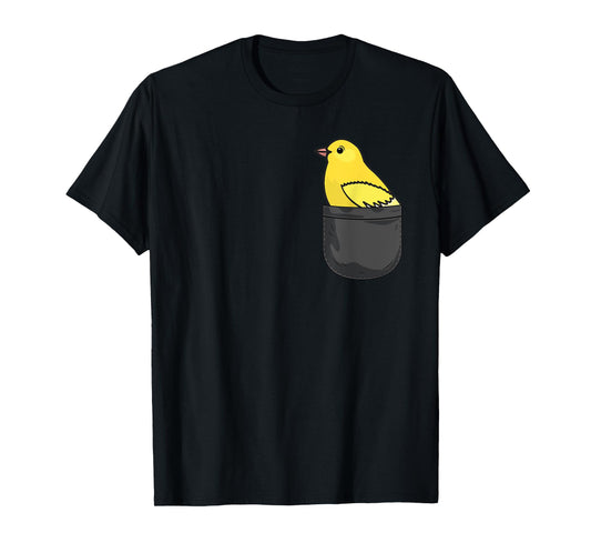 Canary in Pocket Funny Animal Lover Gift T-Shirt