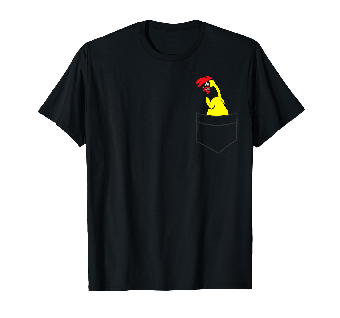 Rubber Chicken Lover Rubber Chicken In a Pocket T-Shirt