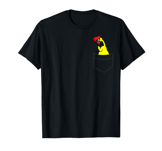 Rubber Chicken Lover Rubber Chicken In a Pocket T-Shirt