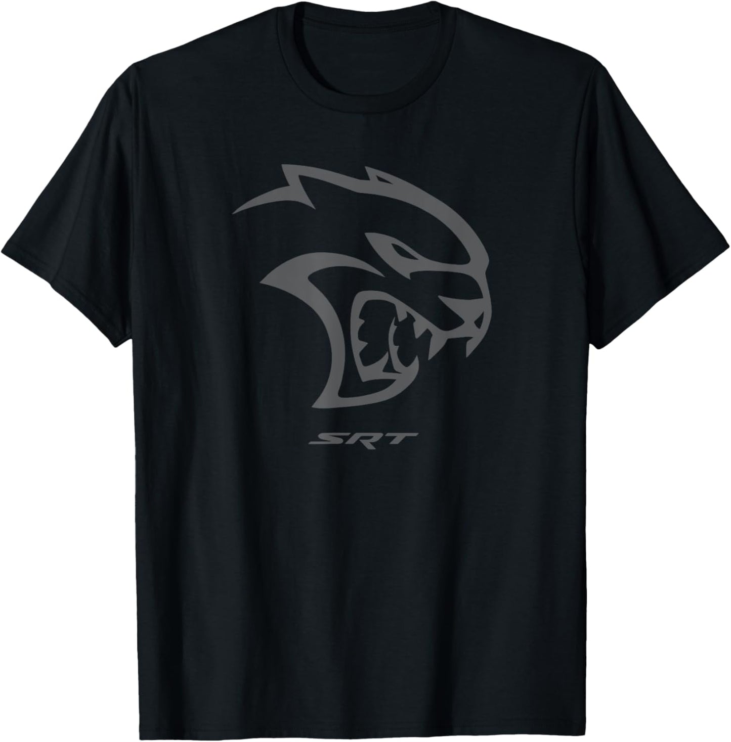 Dodge Hellcat Logo T-Shirt - Black, Unisex-Adult, Short Sleeve, Classic Fit, Cotton 65% Polyester 35%