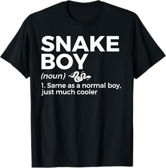 Snake Boy Definition Funny Pet Reptile Lovers T-Shirt