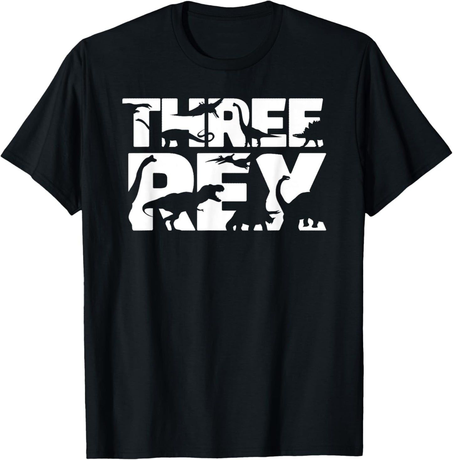 3yr Old Bday 3 Rex Birthday Girl Boy I Funny Three Rex T-Shirt
