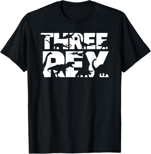 3yr Old Bday 3 Rex Birthday Girl Boy I Funny Three Rex T-Shirt