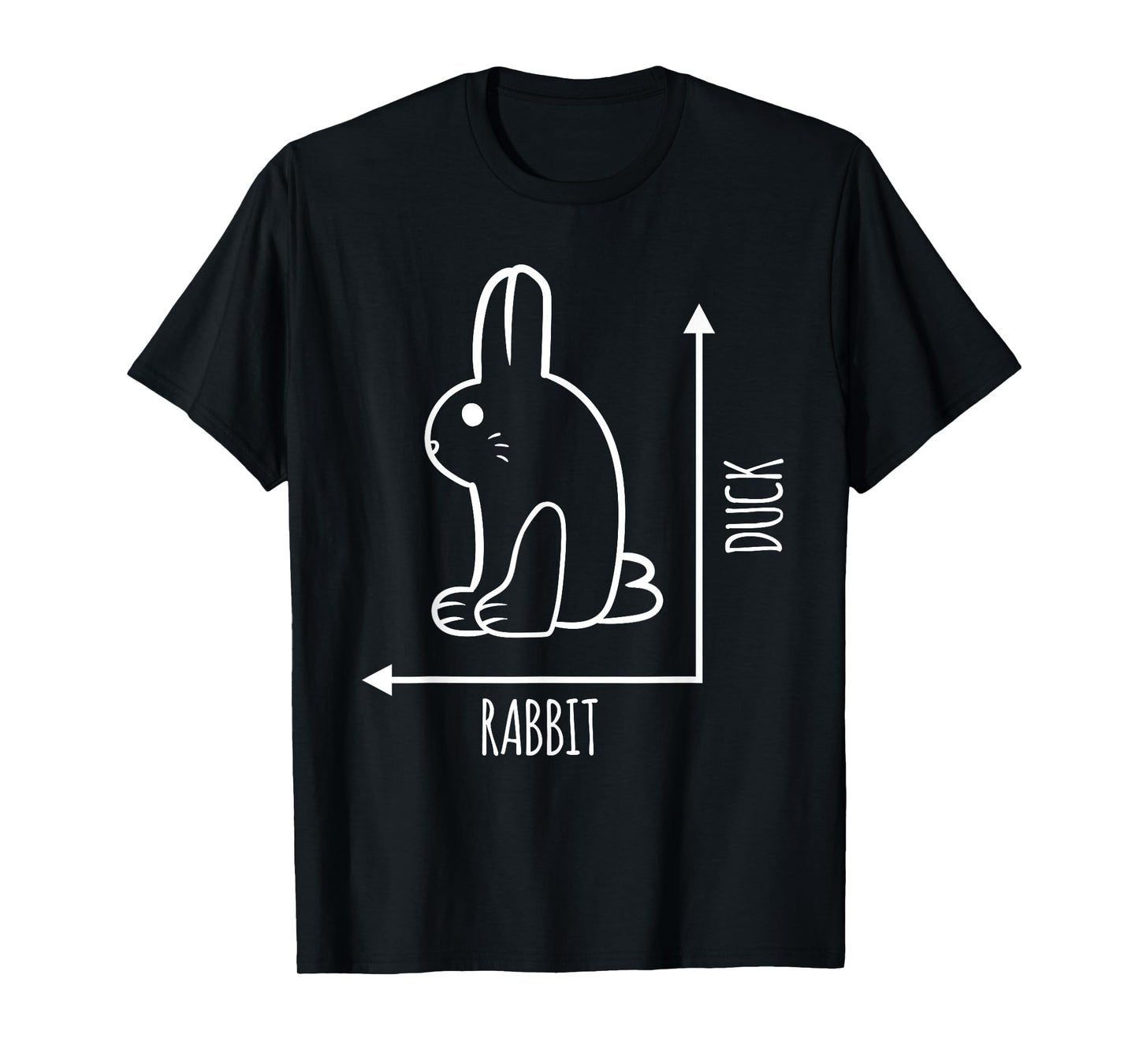 Funny Rabbit Duck Graph Rabbit Bird Animal Lover T-Shirt