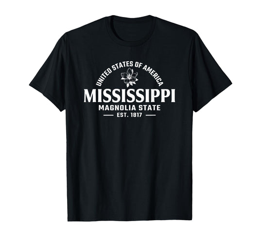 Mississippi - The Magnolia State - Throwback Design Classic T-Shirt