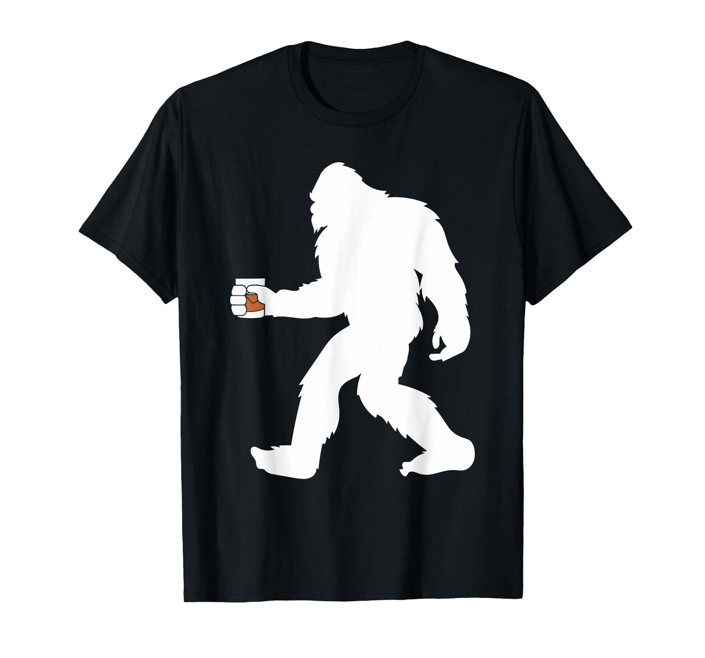 Bourbon Whiskey Drinking Bigfoot Sasquatch T-Shirt