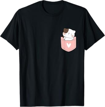 Kitty Cat In The Pocket Cute Pocket Kitten T-Shirt