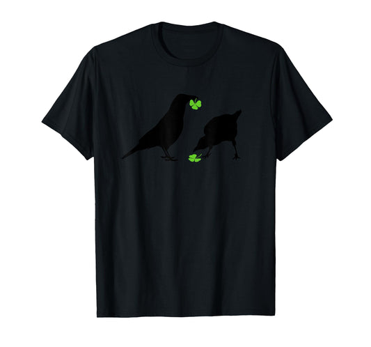 Saint Patrick's Day Shamrock Crows for Bird Lovers T-Shirt