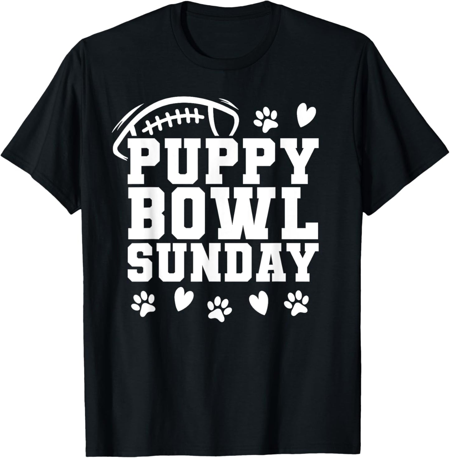 Puppy Bowl Sunday Super Football Game Party Dogs Dog Lover T-Shirt