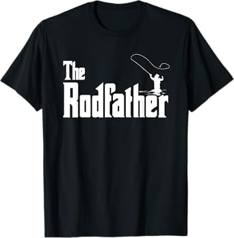 The Rodfather, Fishing, Camping, Funny, Pun - T-Shirt T-Shirt