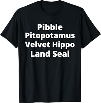 Pibble Mom Pitopotamus Dad Pitbull Lover Gift T-Shirt