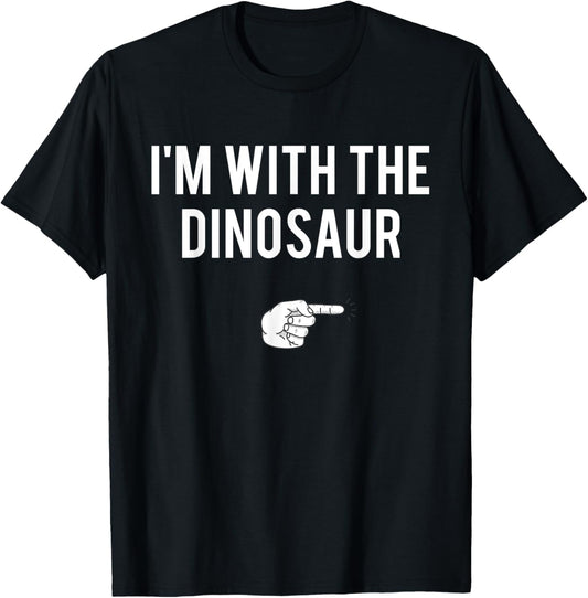 I'm With Dinosaur Halloween Costume Party Matching Dinosaur T-Shirt
