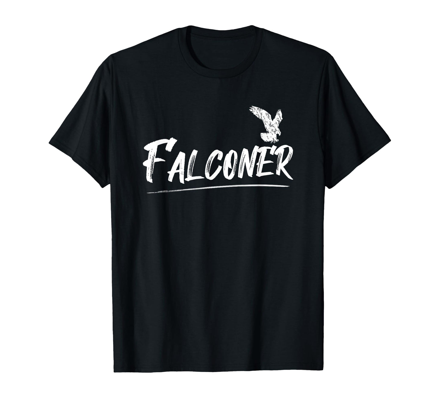 Falconry Gifts for Falconers Falconer Falconry T-Shirt - Unisex-Adults Black Small Classic Fit Cotton 100% Short Sleeve Crew Neck T-Shirt