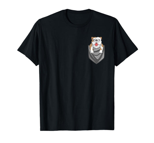 English Bulldog In Pocket English Bulldog Owner T-Shirt