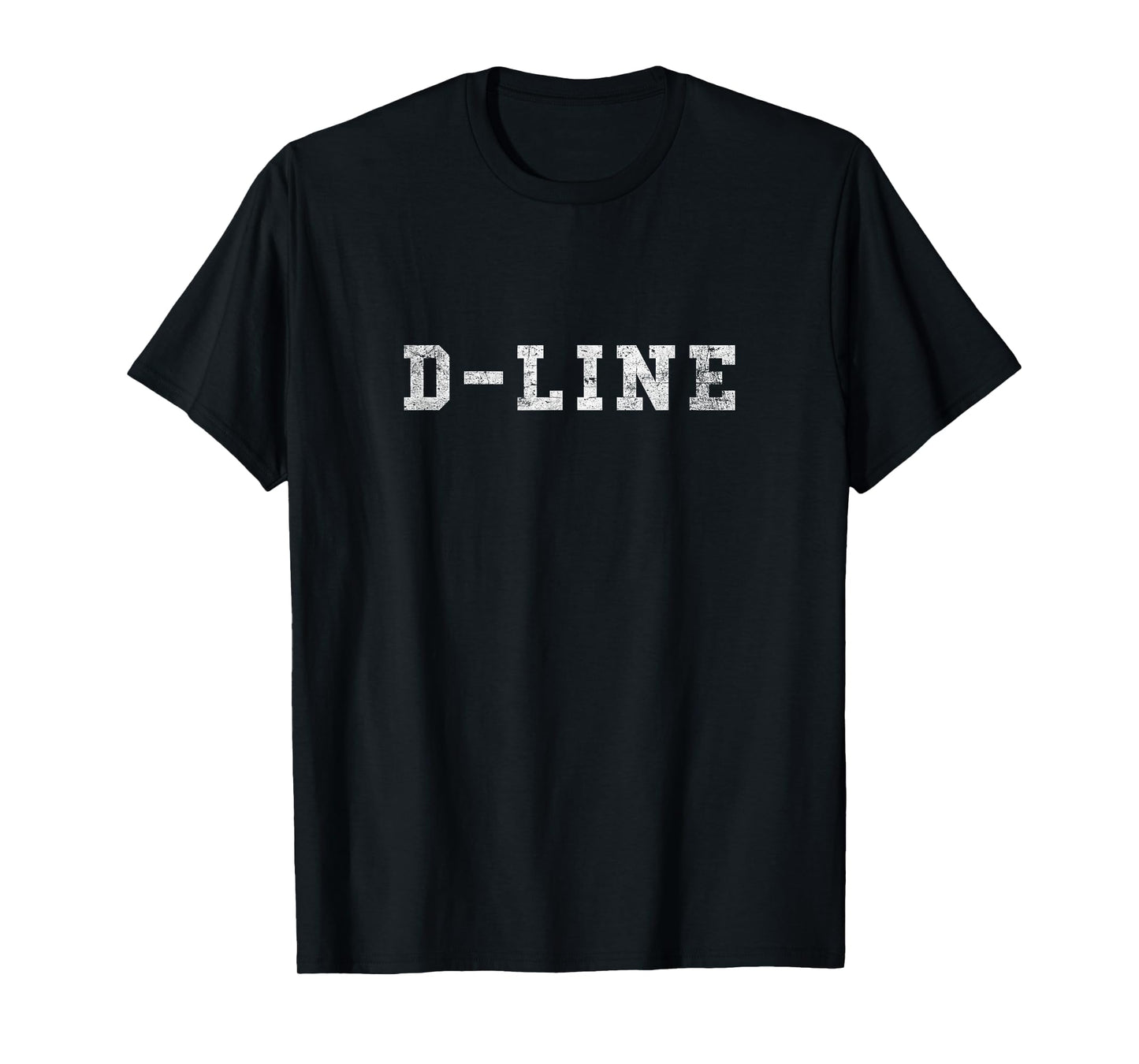 D-Line - Distressed Simple Tee for Defensive Linemen T-Shirt