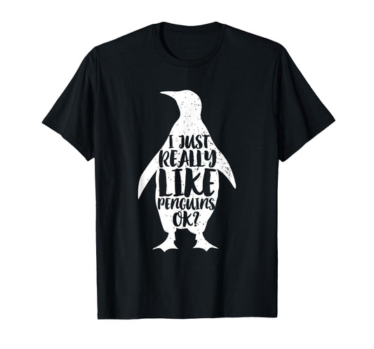Cute Penguin Shirt Funny Animal Cool Penguin Bird Love Gift T-Shirt