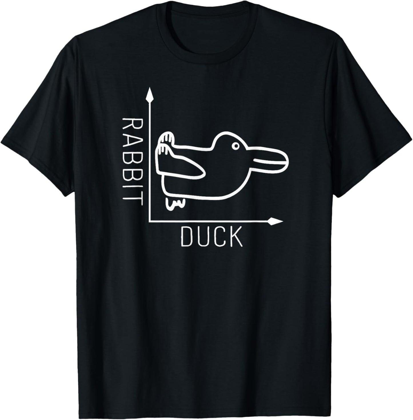 Rabbit Duck Illusion - Math Graph Drawing Philosophy T-Shirt
