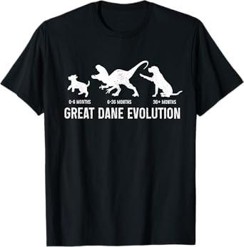 Great Dane Shirt Evolution Great Dane Mom Dog Owner T-Shirt for Men Women Kids