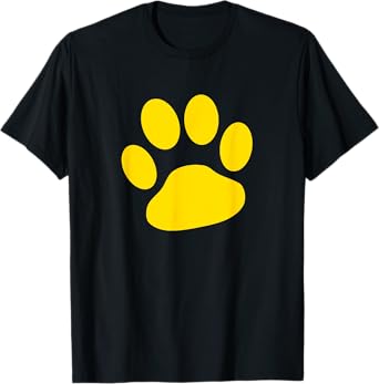 Gold Paw Print T-Shirt T-Shirt