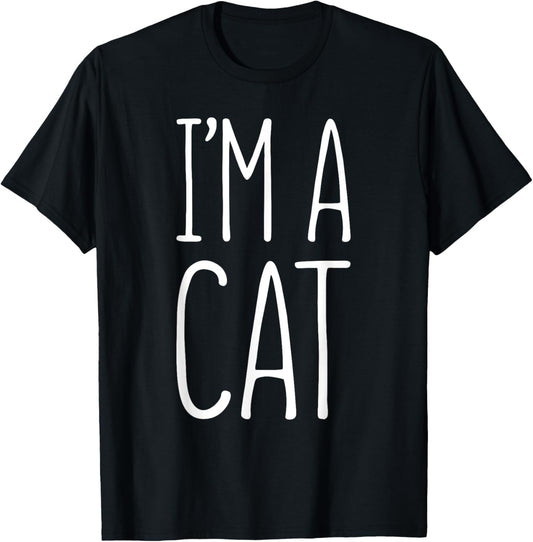 I'm A Cat Shirt Adult Kids Men Women Cat Costume T-Shirt