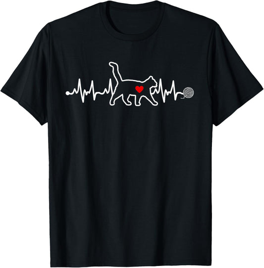 Cat Heartbeat Clothing - Heartbeat Cat T-Shirt
