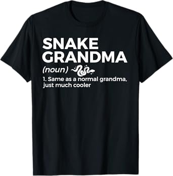 Snake Grandma Definition Funny Pet Reptile Lovers T-Shirt