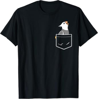 Pocket White Face Cockatiel Women Girls Funny Bird Lovers T-Shirt