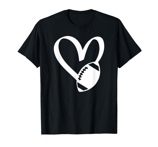 Football Heart T-Shirt