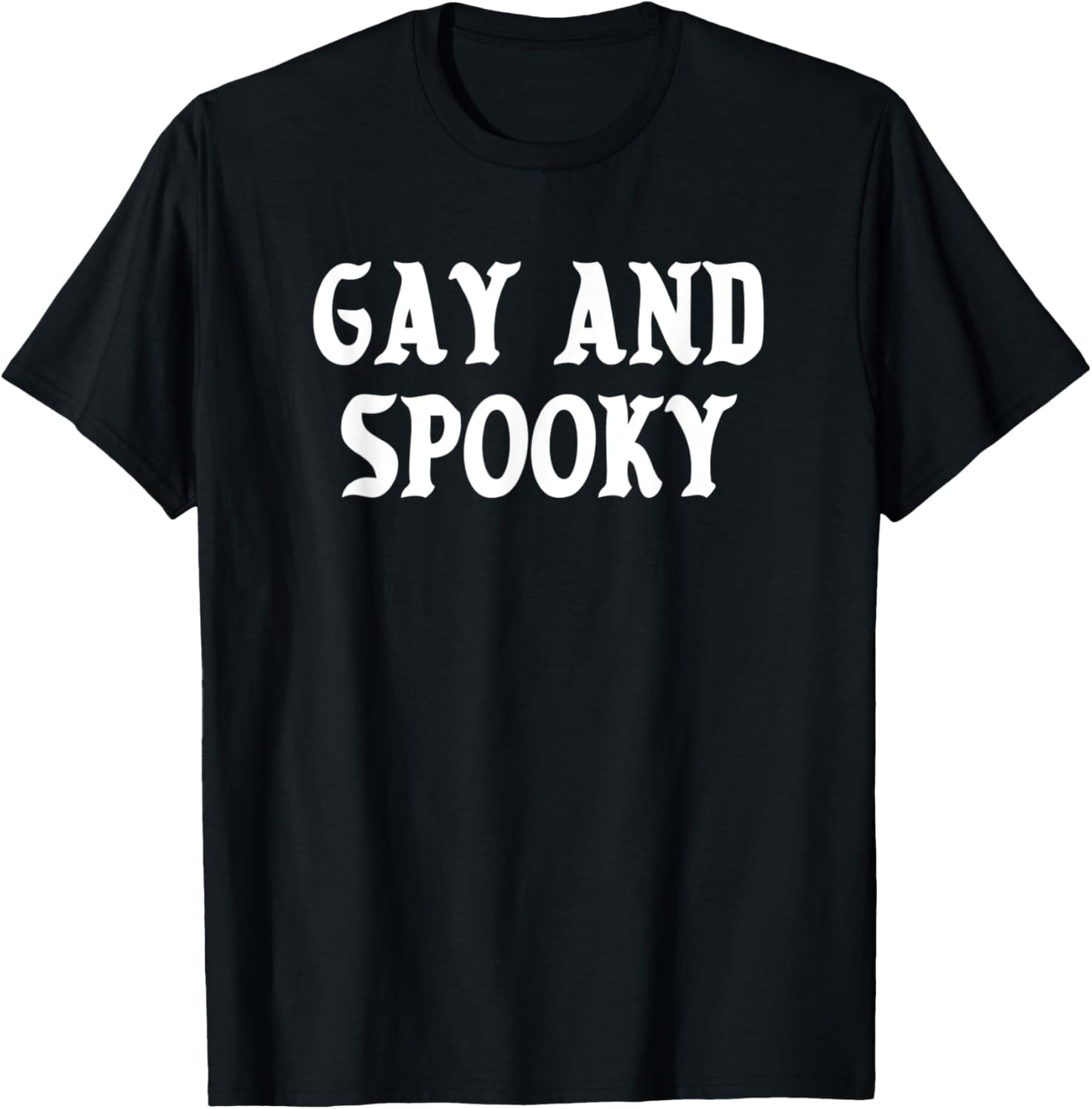 Gay And Spooky LGBTQ Lesbian Pride Halloween T-Shirt