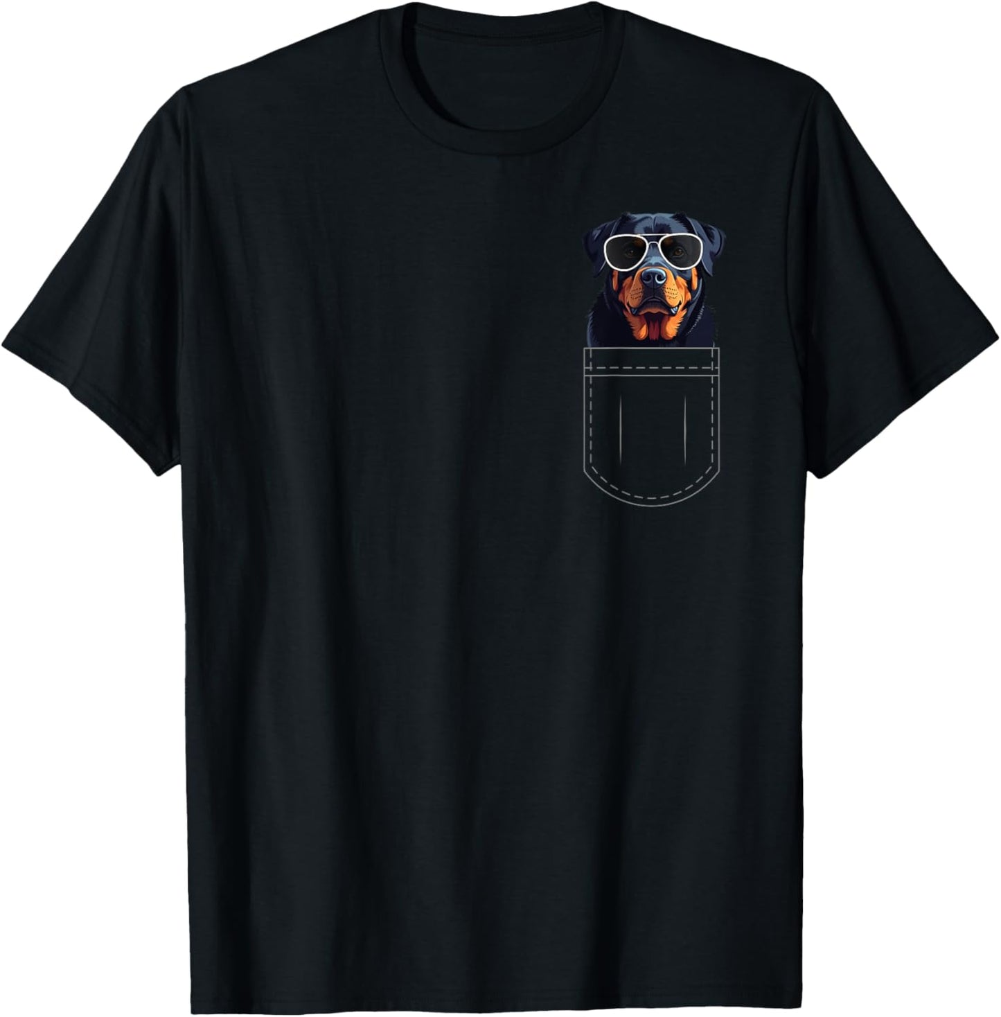 Rottweiler Dog In The Pocket T-Shirt