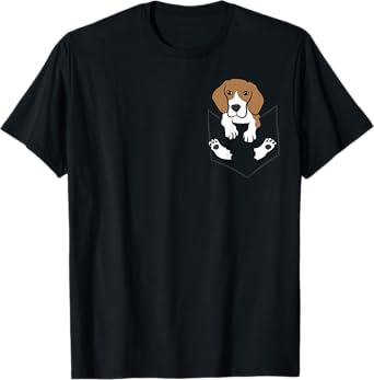 Beagle Dog In The Pocket Cute Pocket Beagle T-Shirt for Men Women Girls Kids