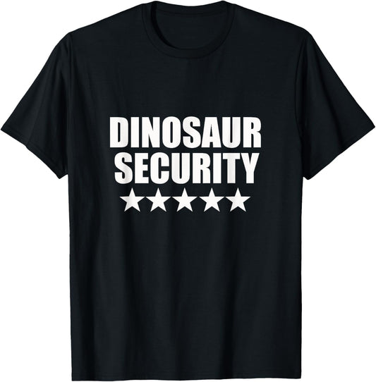 Dinosaur Security Halloween Birthday Fancy Dress Costume T-Shirt